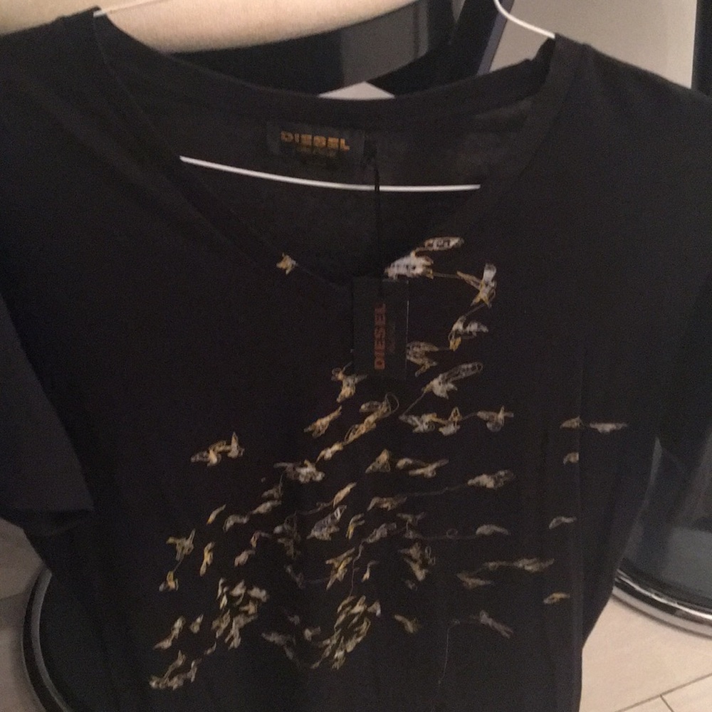 Large diesel v neck - never worn w tags - large